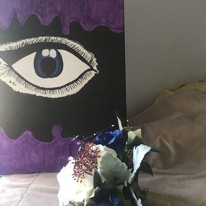 Eye of the beholder acrylic painting